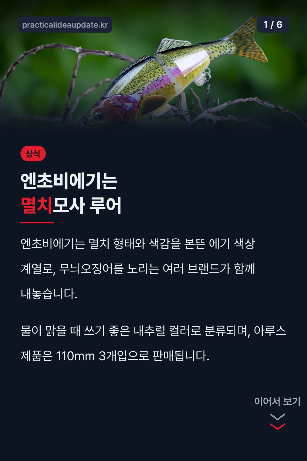 엔초비에기는 멸치모사 루어