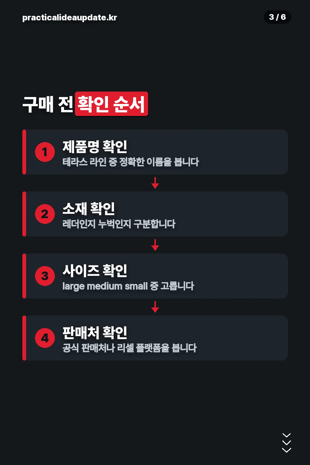 구매 전 확인 순서
