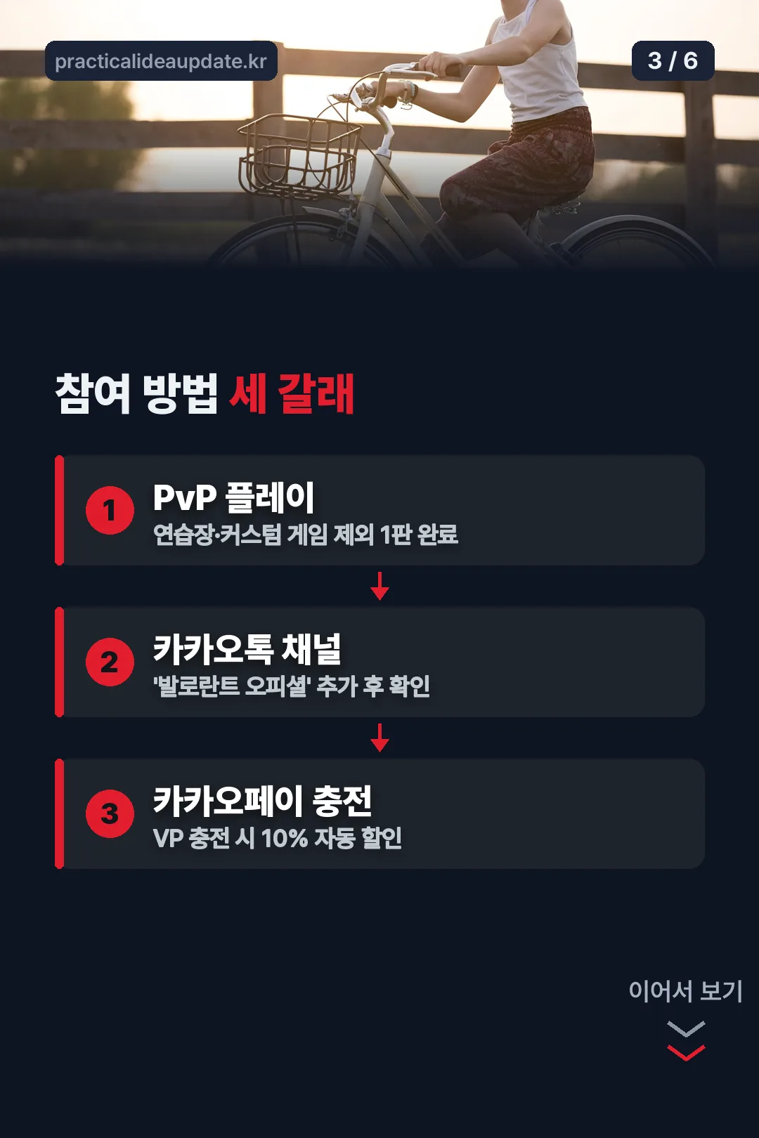 참여 방법 세 갈래