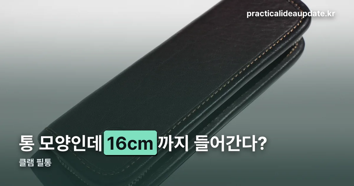 클램 필통 정리 썸네일