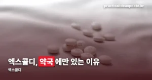 엑스콜디, 약국에만 있고 편의점엔 없는 이유