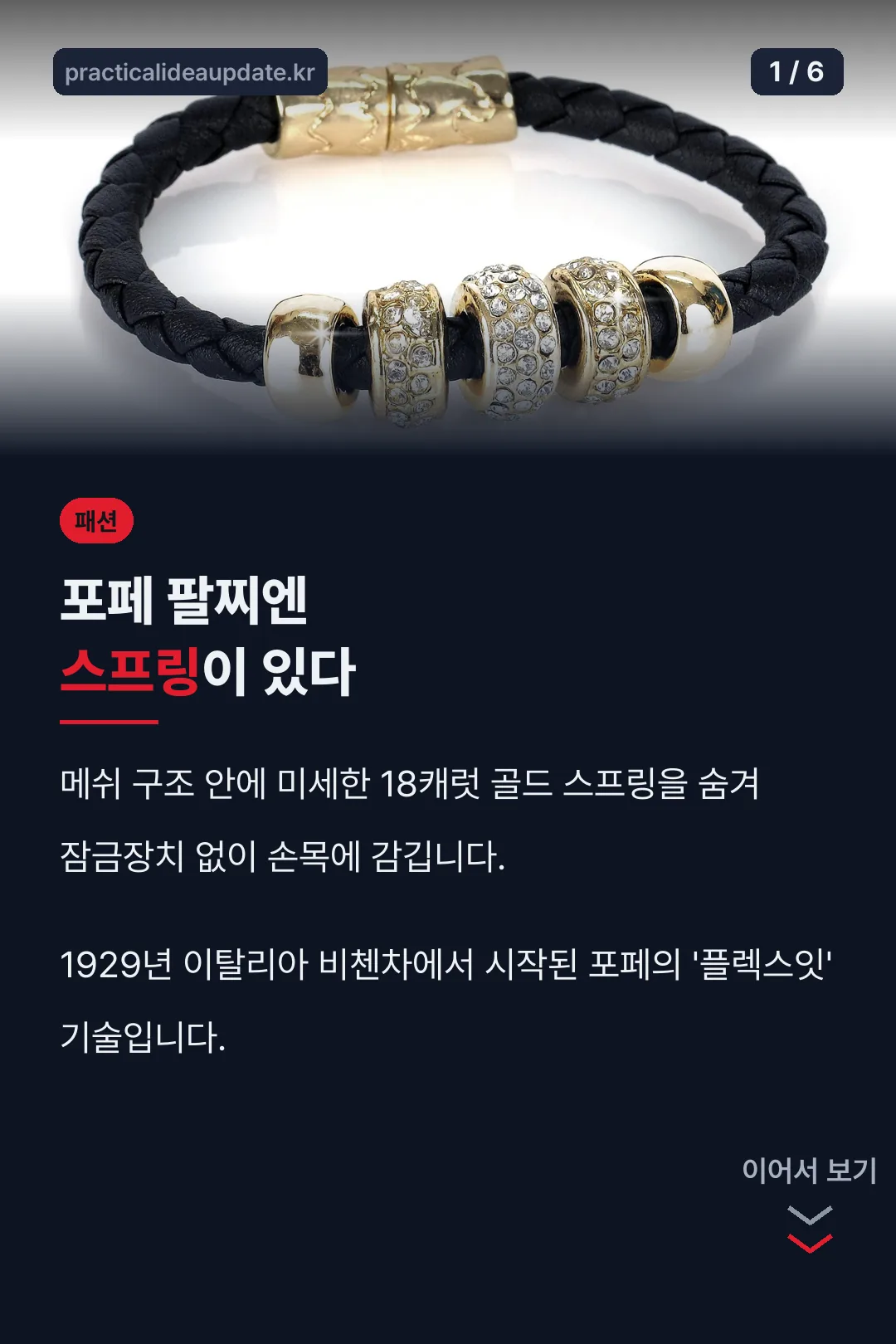 포페 팔찌 플렉스잇 기술