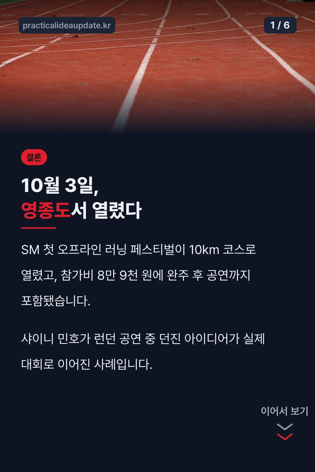 대회 개요 결론